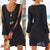 Black Open Sleeve Dress-Carmen Candela