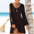 Black Open Sleeve Dress