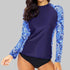 Floral Long Sleeve Swim Shirt - UPF 50+ Rash Guard