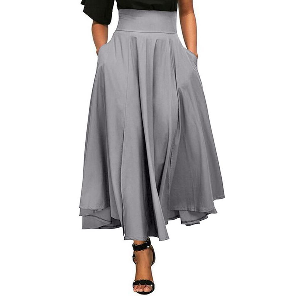 High Waist Long Skirt