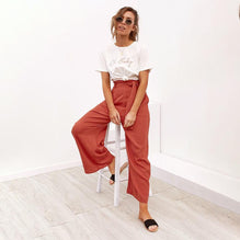 High Waist Palazzo Pants-Carmen Candela
