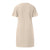 Linen Shirt Dress  - O Neck Button Front