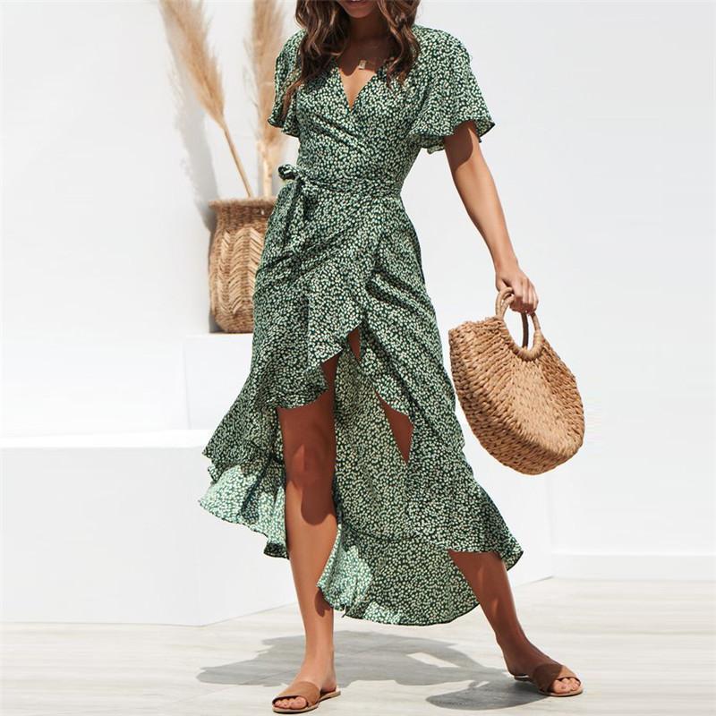 Maxi Wrap Dress - Floral Maxi Wrap Dress - Floral