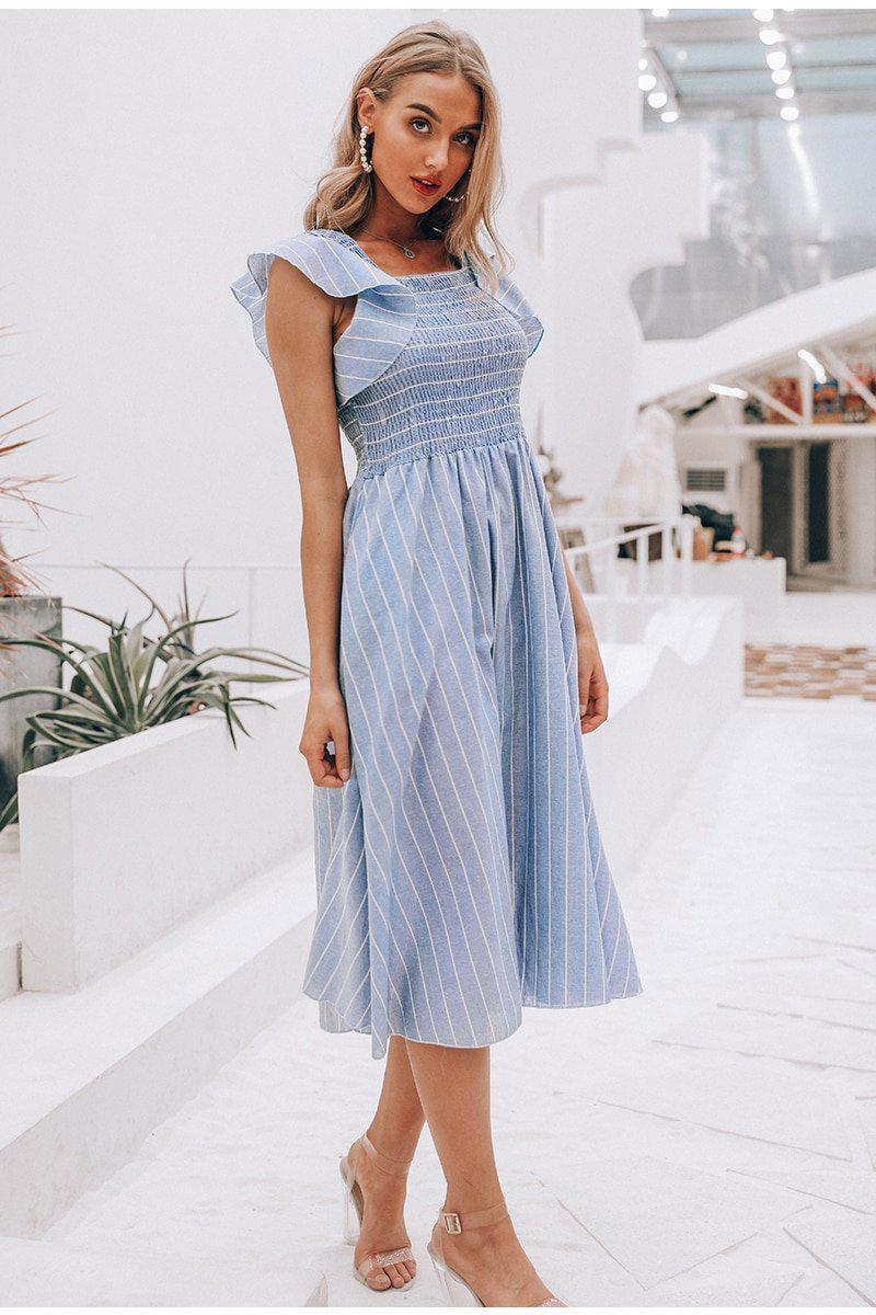 Vintage midi dresses with sleeves deals