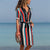 Shirt Dress - Bold Long Sleeve Striped Dress-Carmen Candela