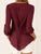 V Neck Chiffon Blouse - Long Sleeve with Buttons-Carmen Candela
