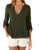 V Neck Chiffon Blouse - Long Sleeve with Buttons-Carmen Candela