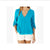 V Neck Chiffon Blouse - Long Sleeve with Buttons-Carmen Candela