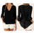 V Neck Chiffon Blouse - Long Sleeve with Buttons-Carmen Candela