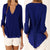 V Neck Chiffon Blouse - Long Sleeve with Buttons-Carmen Candela