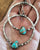 Vintage Boho Silver Turquoise Dangle Hooks Earrings-Carmen Candela
